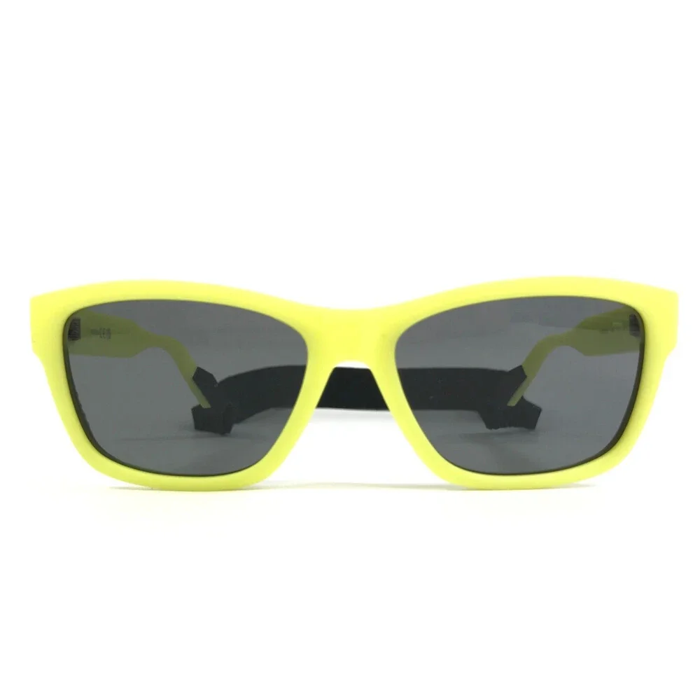 Kenzo Sunglasses KZ40151I-Y 40N Matte Yellow Rubberized Frames with Gray Lenses